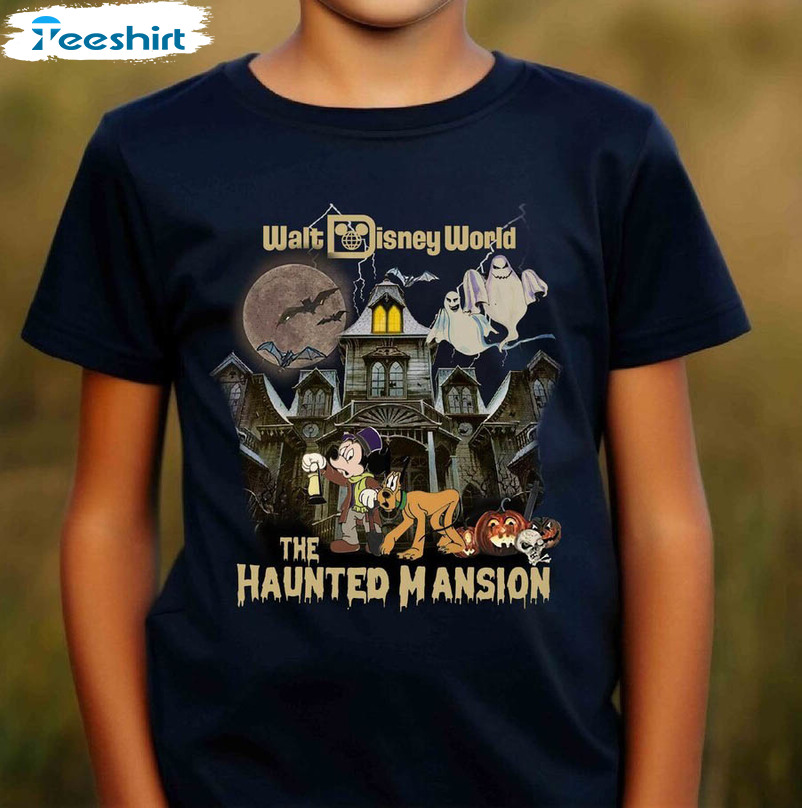 Vintage The Haunted Mansion Shirt , Retro Halloween Tee Tops Unisex Hoodie