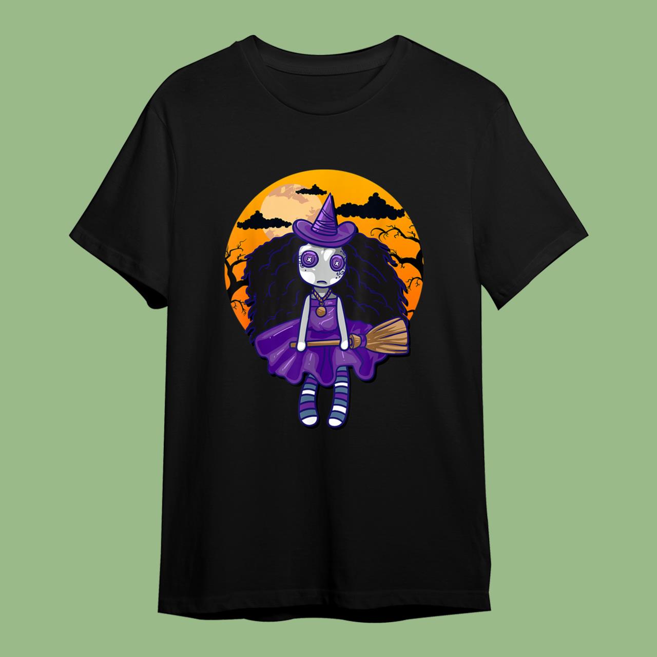 Voodoo Doll Witch Halloween T-Shirt