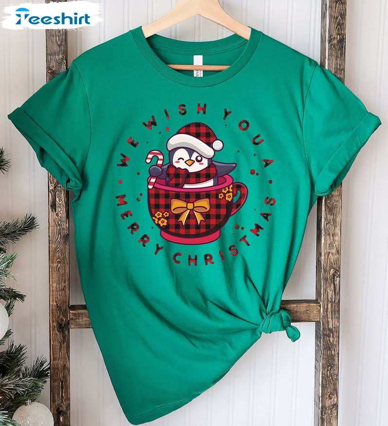 We Wish You A Merry Christmas Shirt – Merry Christmas Unisex Hoodie Short Sleeve