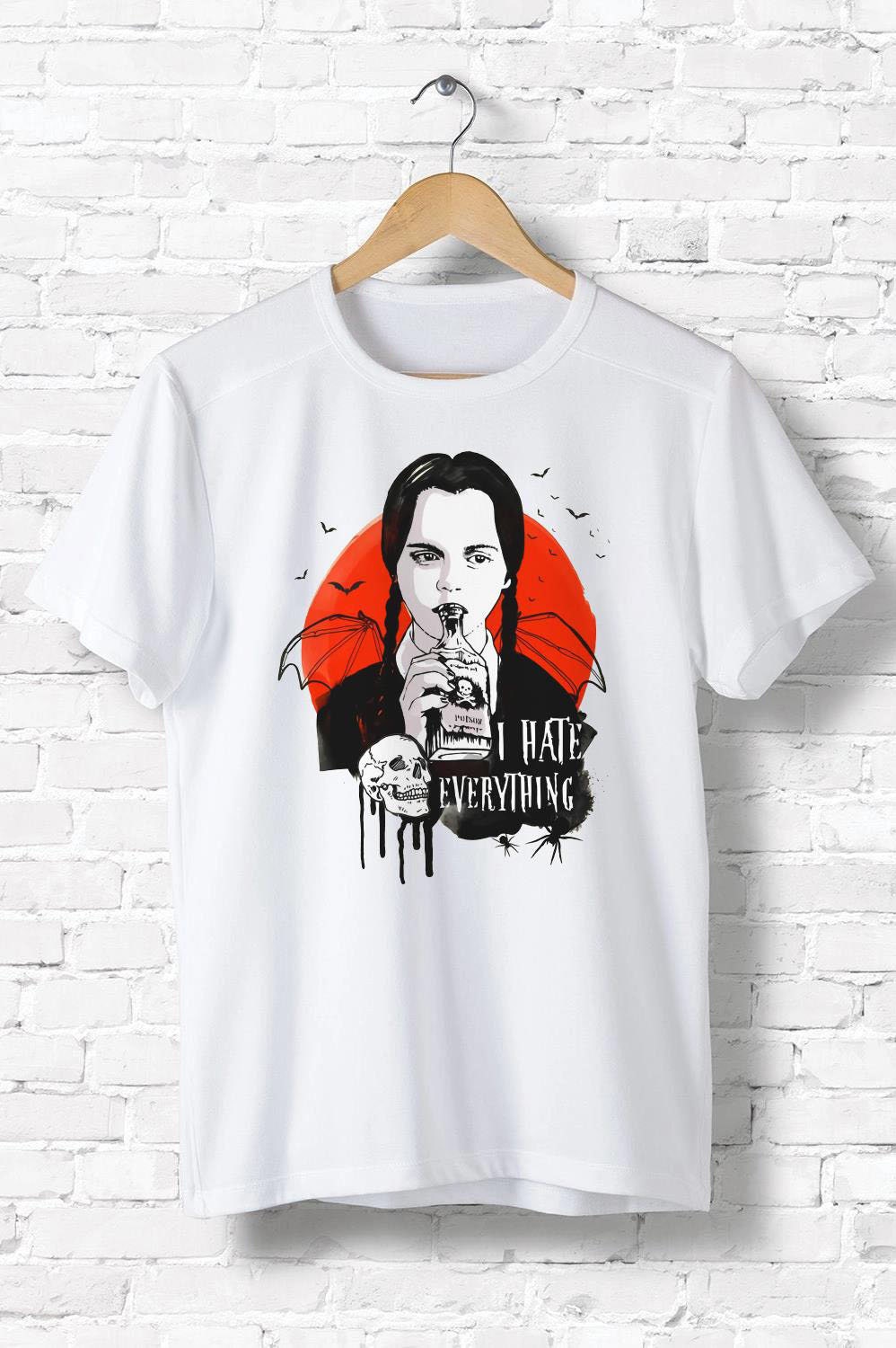 Wednesday Addams I Hate Everything T-Shirt