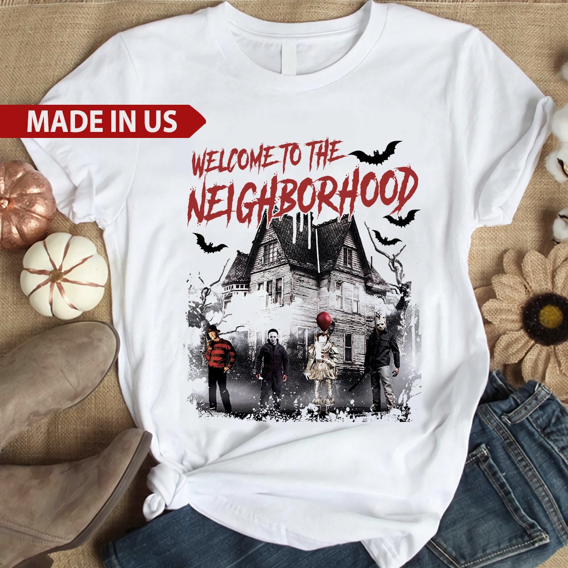 Welcome To The Neighborhood Horror House T-Shirt