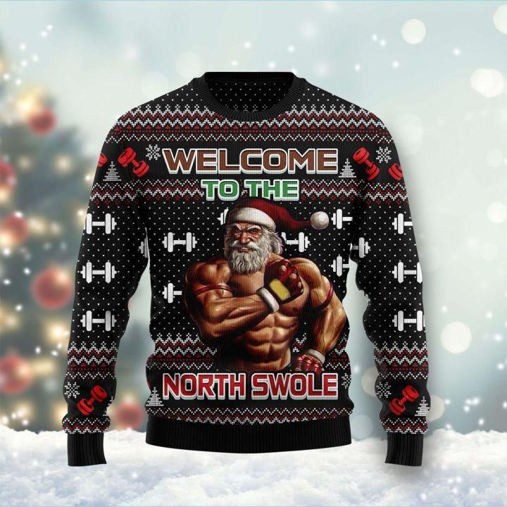 Welcome To The North Swole Ugly Christmas Sweater | For Men & Women | Adult | US1494- Best Christmas Gifts 2023