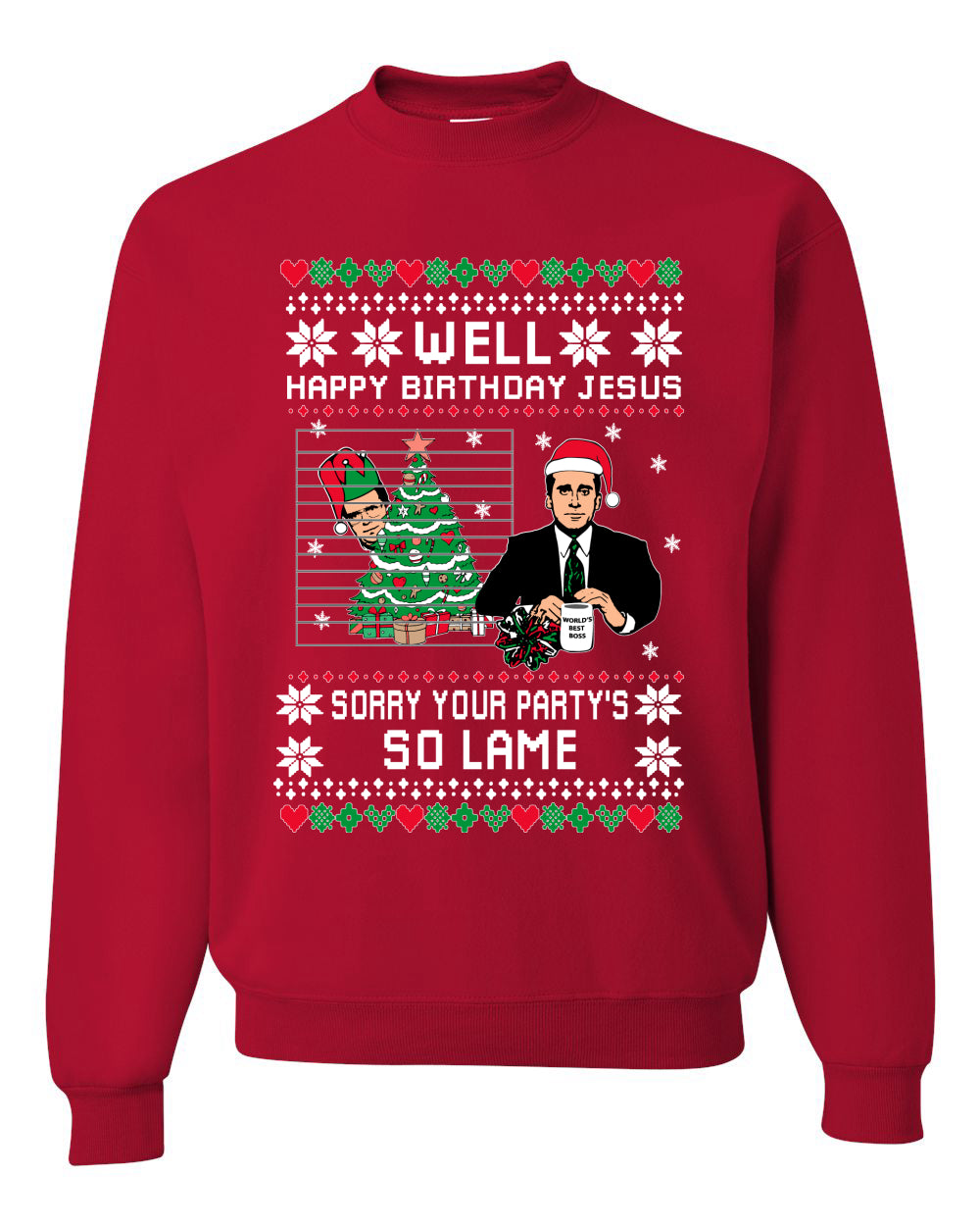 Well Happy Birthday Jesus Funny Quote Office Merry Ugly Christmas Sweater- Best Christmas Gifts 2023