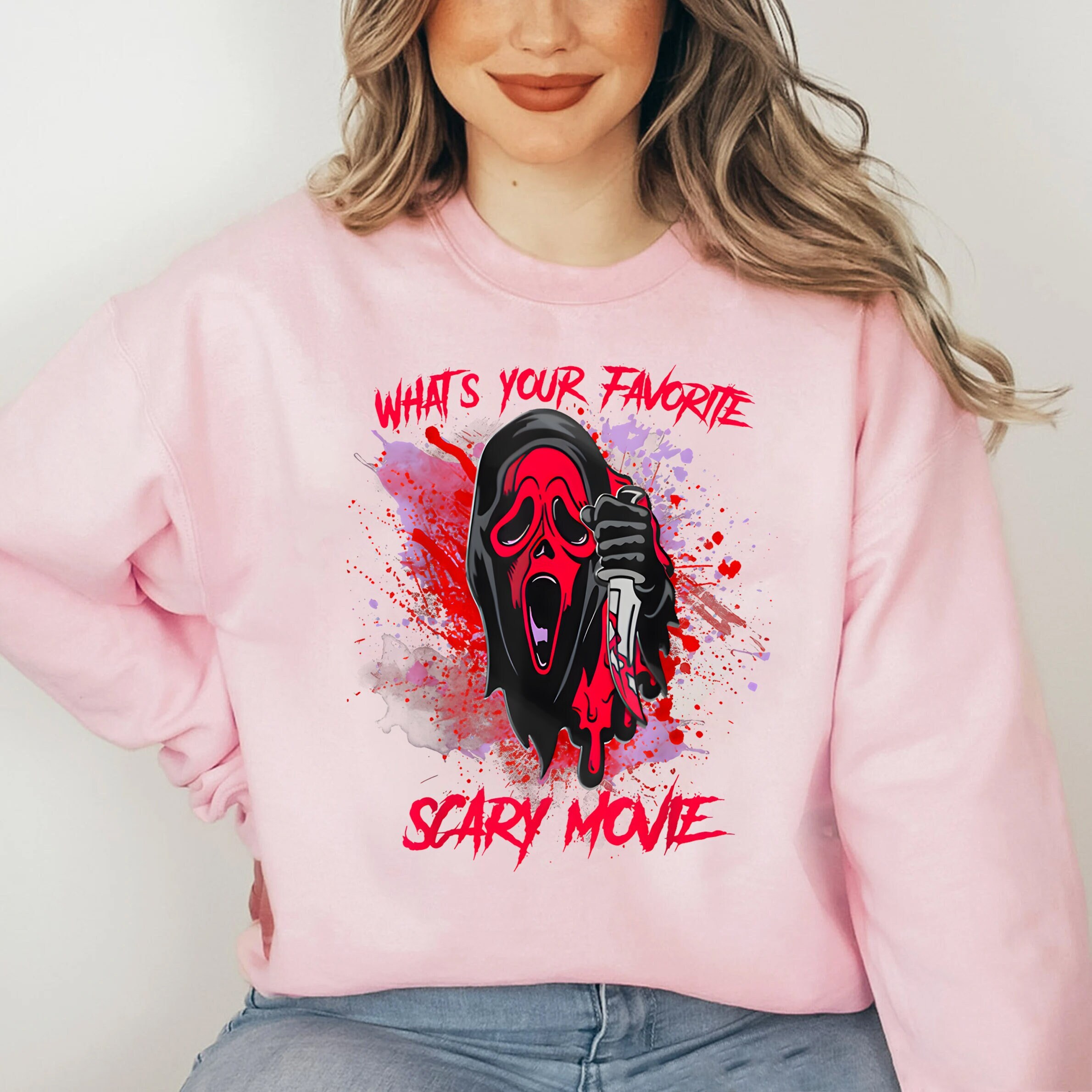 What’s Your Favorite Scary Movie Halloween Sweatshirt