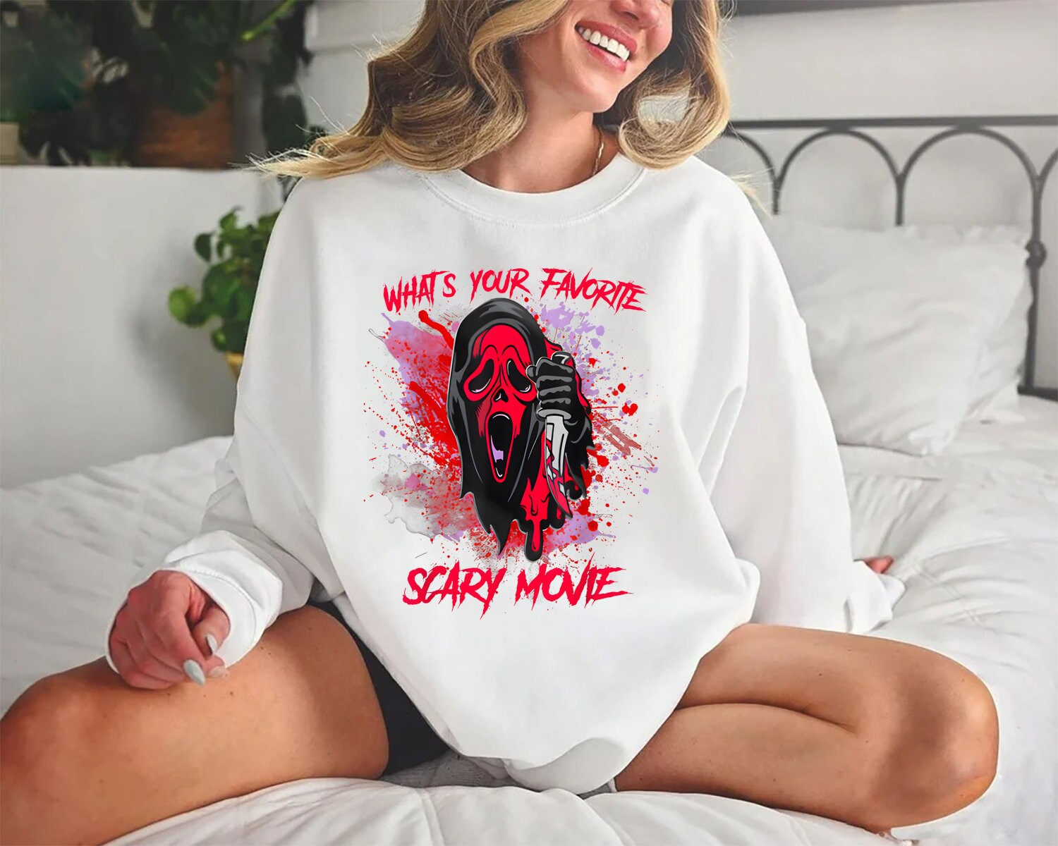 What’s Your Favorite Scary Movie Halloween Sweatshirt