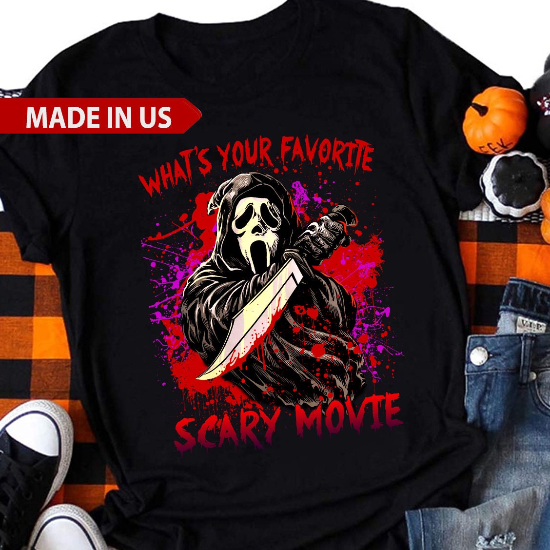 What’s Your Favorite Scary Movie Scream T-Shirt