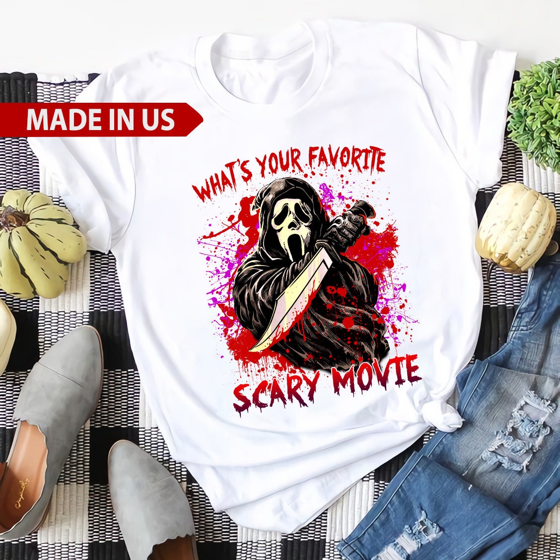 What’s Your Favorite Scary Movie Scream T-Shirt