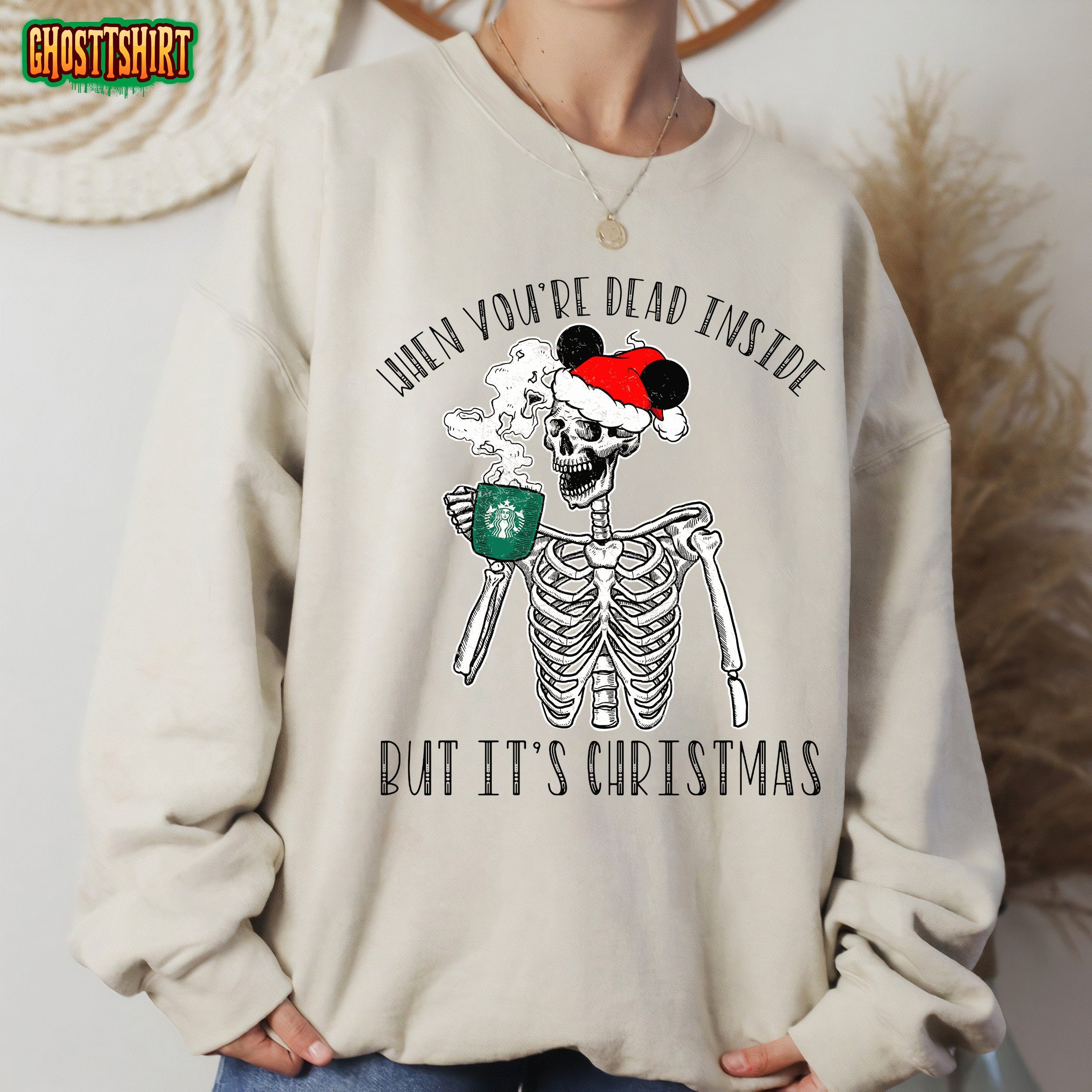 When You’re Dead Inside But It’s Christmas T-Shirt