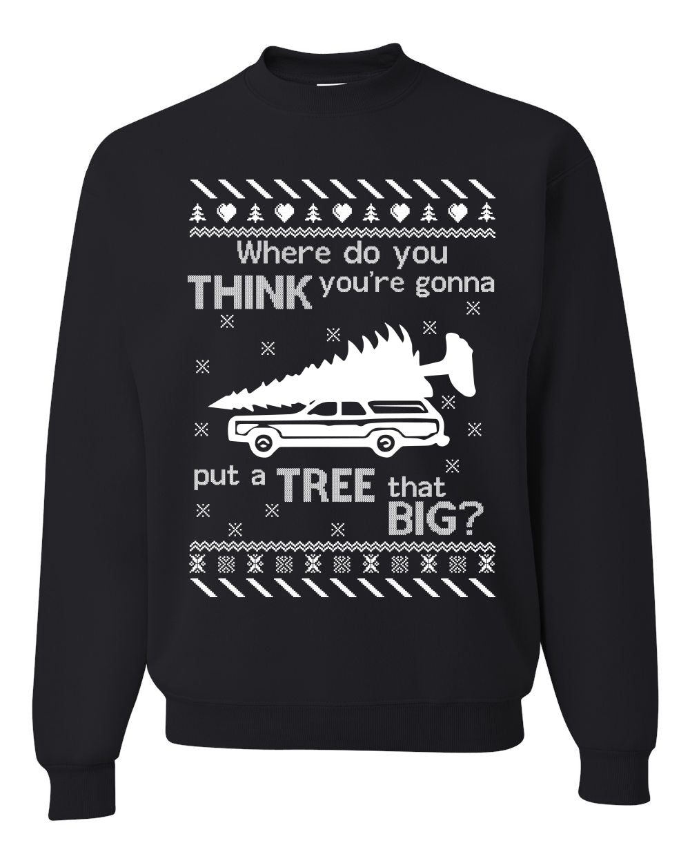 Where You Gonna Put a Tree That Big? Merry Ugly Christmas Sweater- Best Christmas Gifts 2023