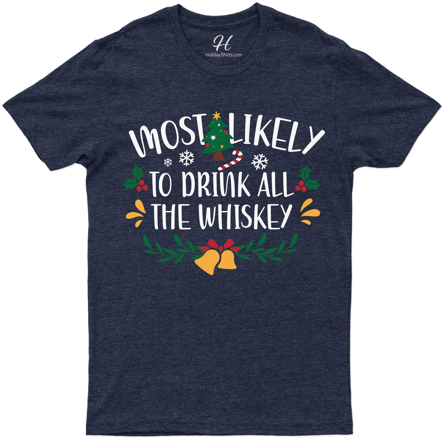 Whiskey Lover’s Festive Christmas Shirt