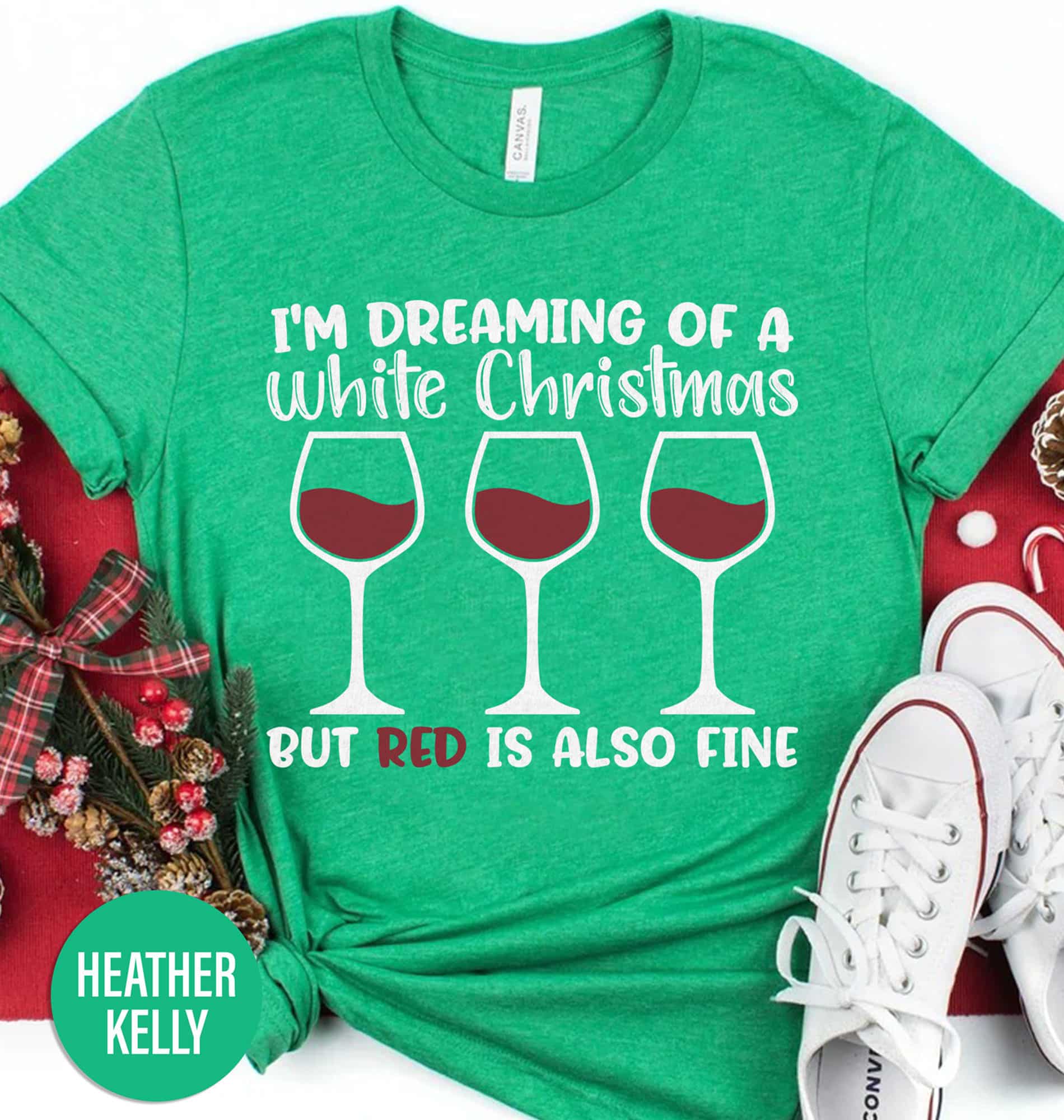 White Wine Holiday Cheer Christmas Shirt