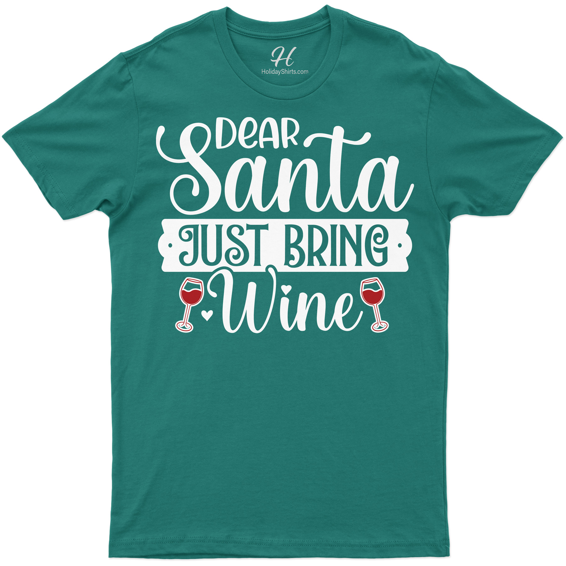 Wine-Lover’s Santa Wish Holiday Shirt