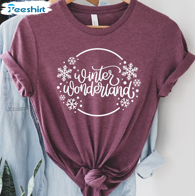 Winter Wonderland Christmas Shirt, Family Matching Crewneck Unisex Hoodie