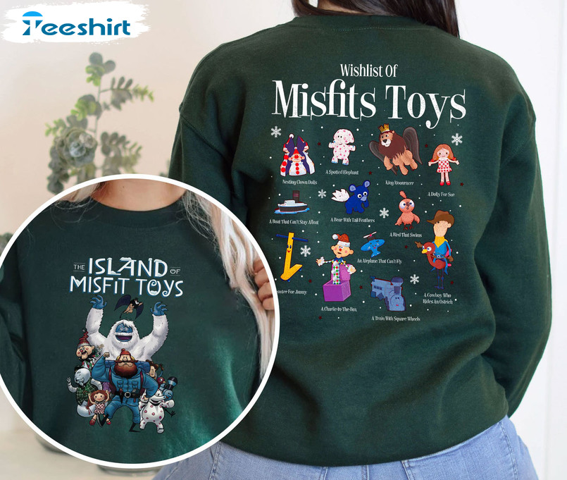 Wishlist Of Misfits Toys Shirt – Rudolph The Red Nosed Reindeer Christmas Long Sleeve Hoodie