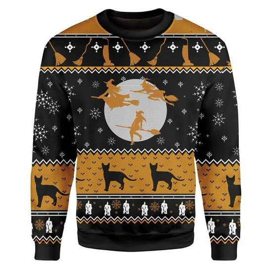 Witch Ugly Christmas Sweater | For Men & Women | Adult | US3782- Best Christmas Gifts 2023