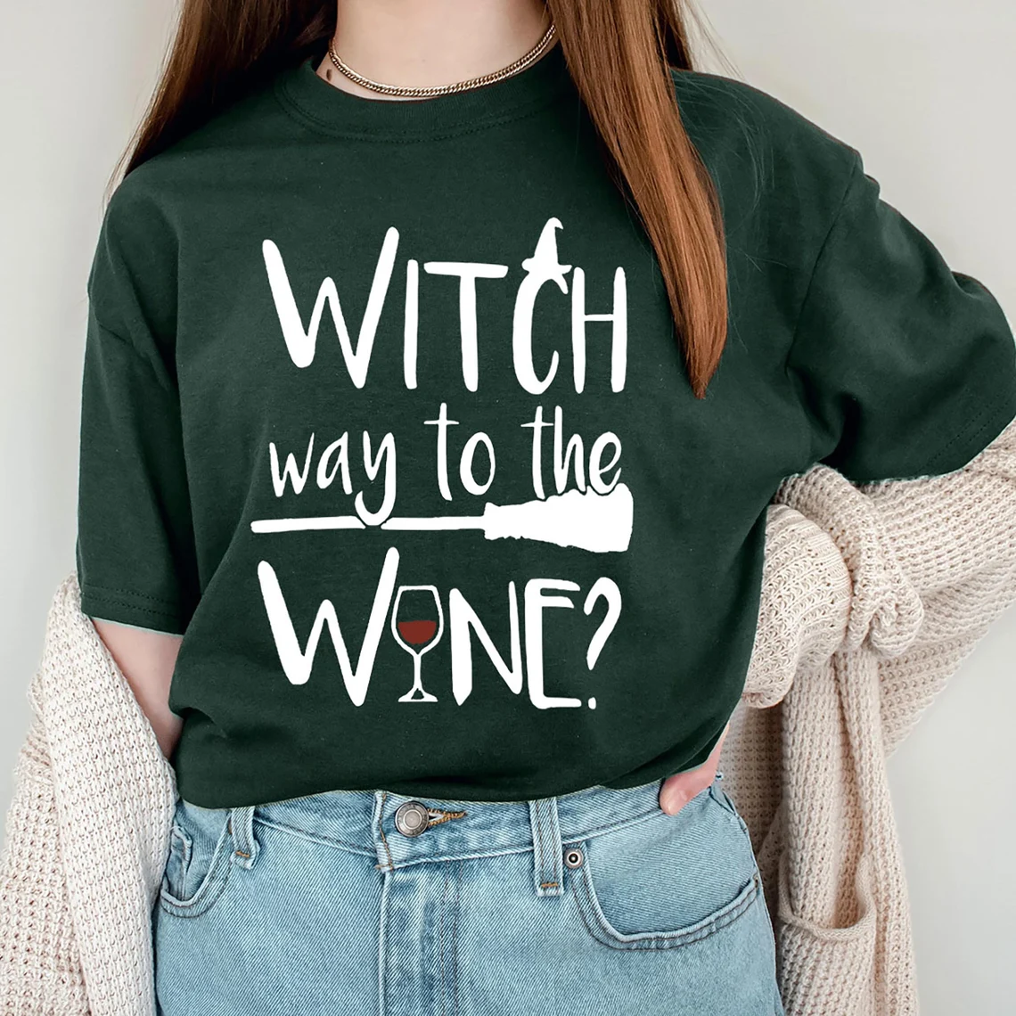 Witch Way To The Wine T-Shirt