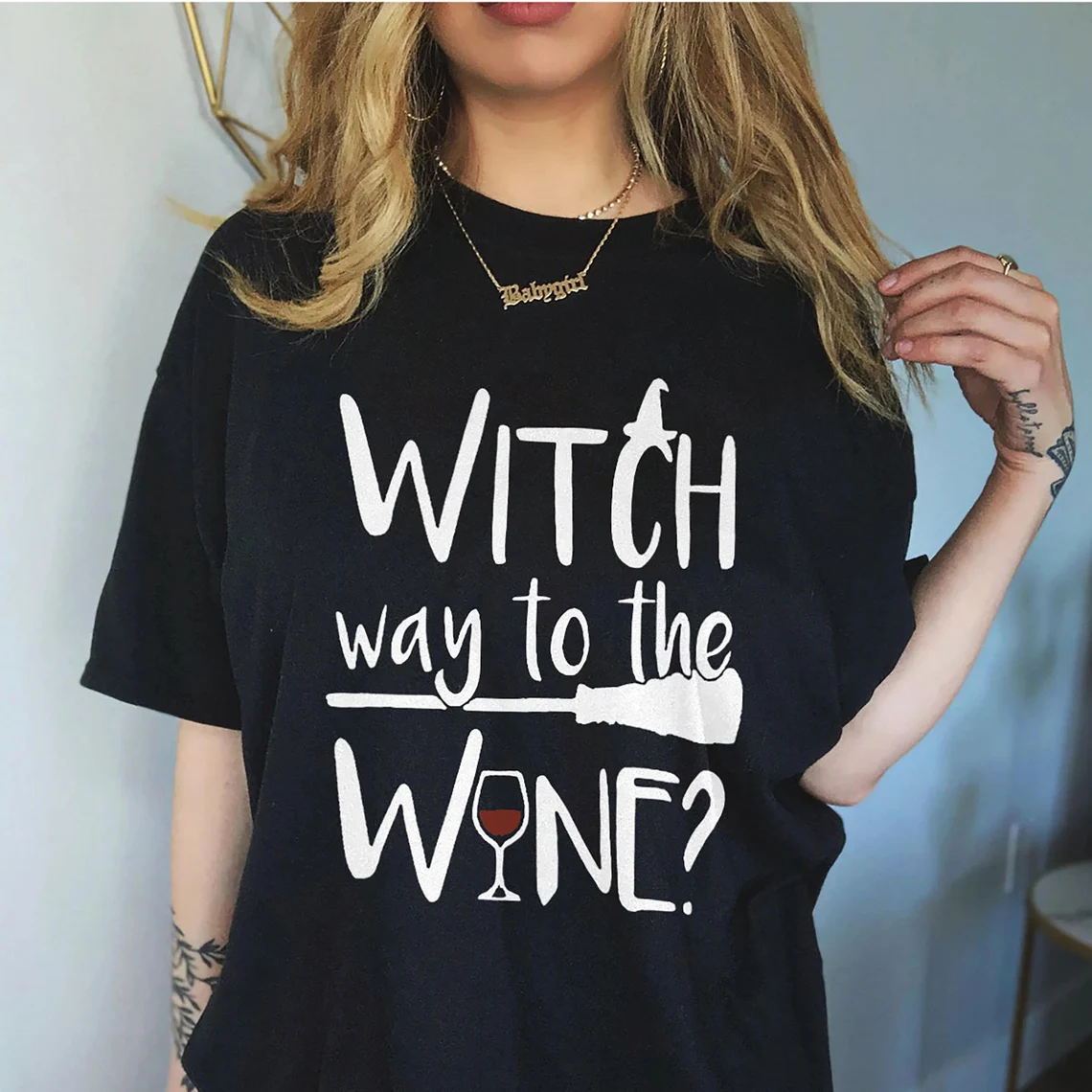 Witch Way To The Wine T-Shirt