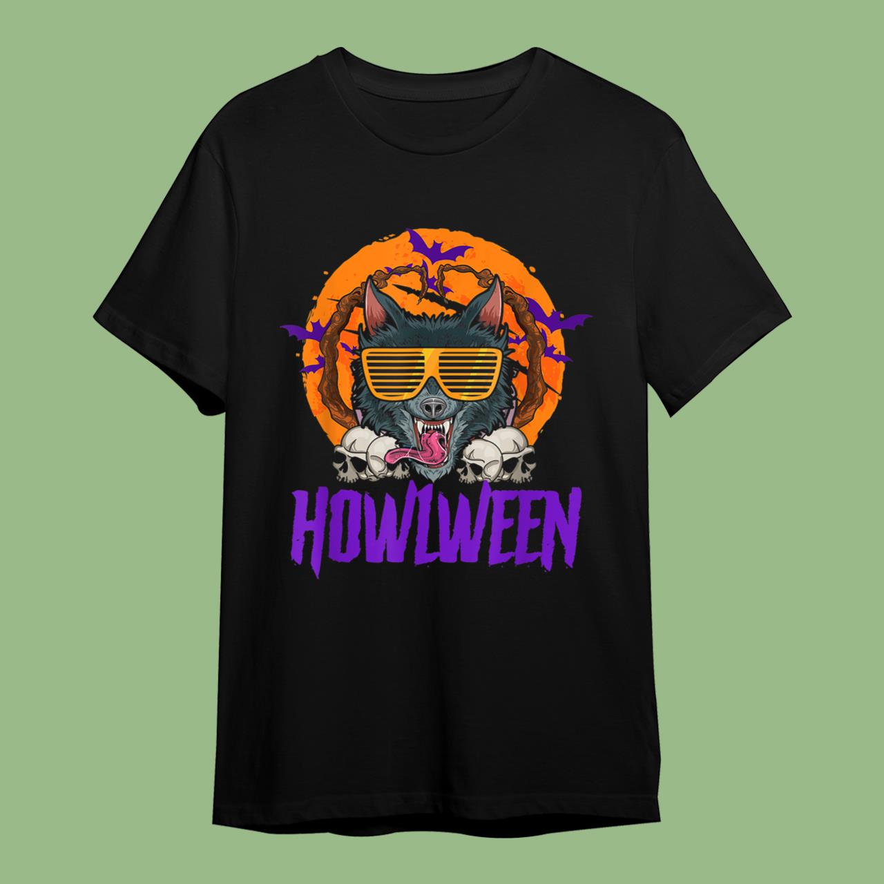 Wolf Costume Howlween Halloween T-Shirt