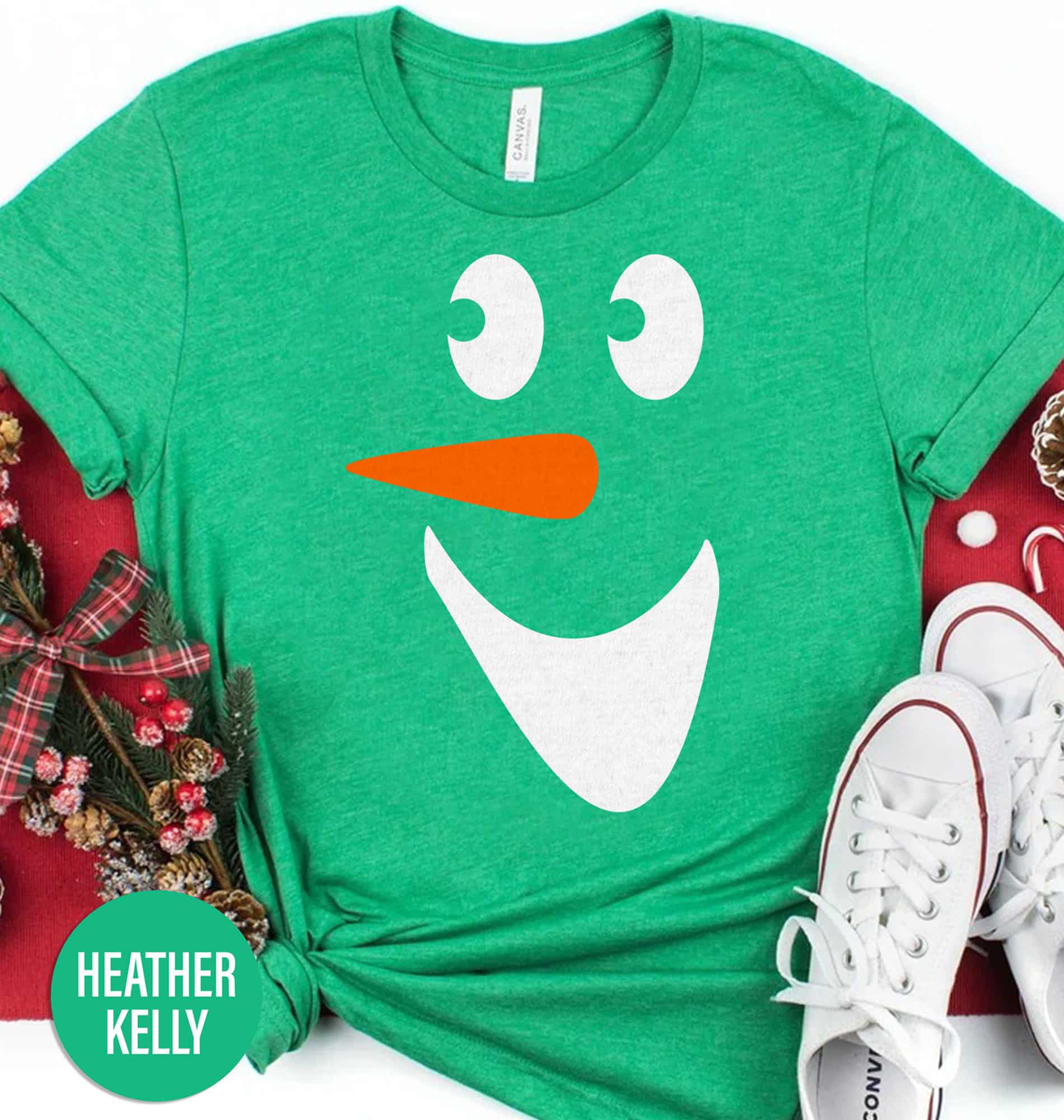 Women’s Festive Snowman Shirt – Christmas Holiday Special