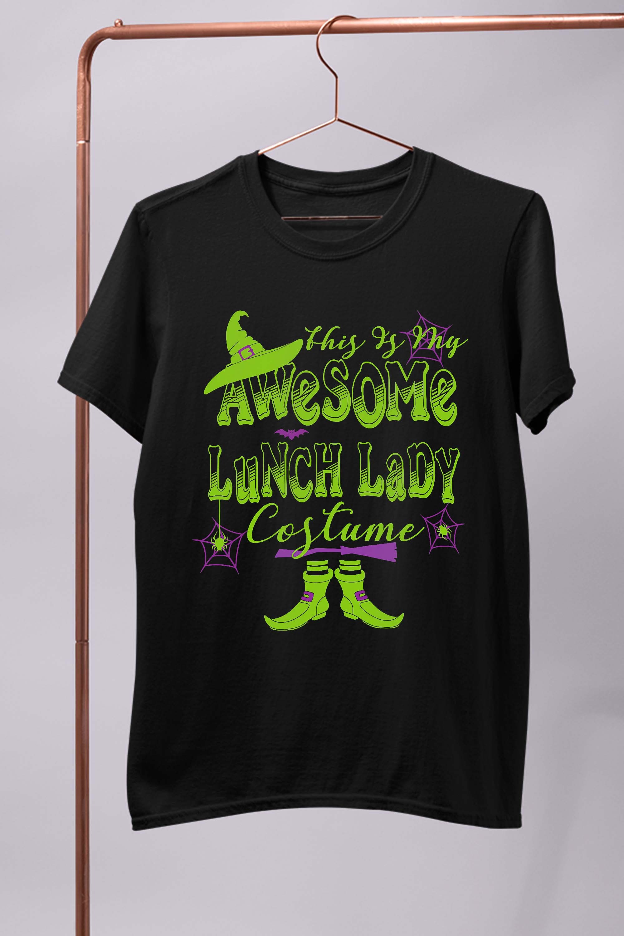 Womens Halloween This Is My Awesome Lunch Lady Costume Cute T-Shirt