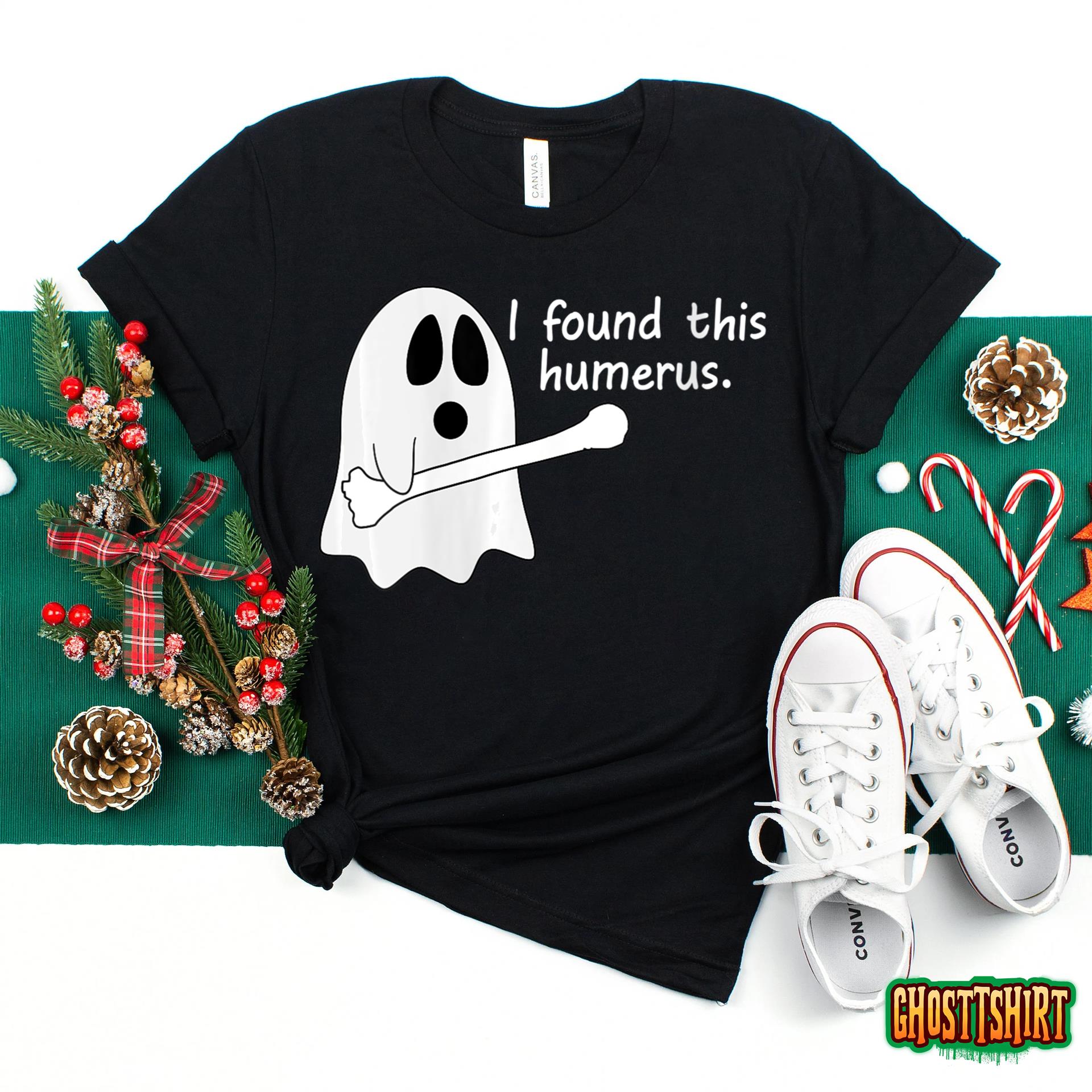 Womens Ortho Nurse Halloween I Found This Humerus Funny Boo Ghost Hoodie