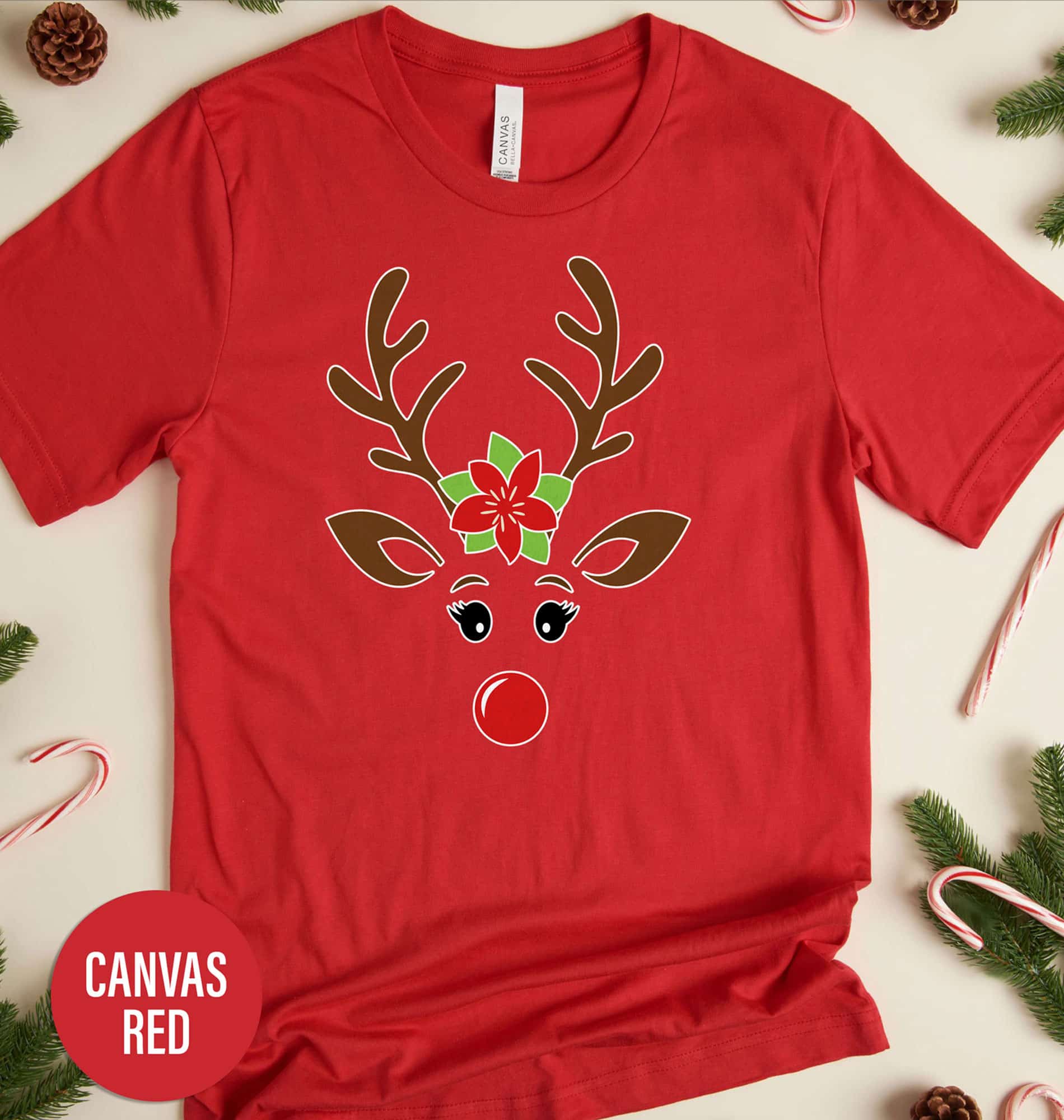 Women’s Reindeer Christmas Shirt