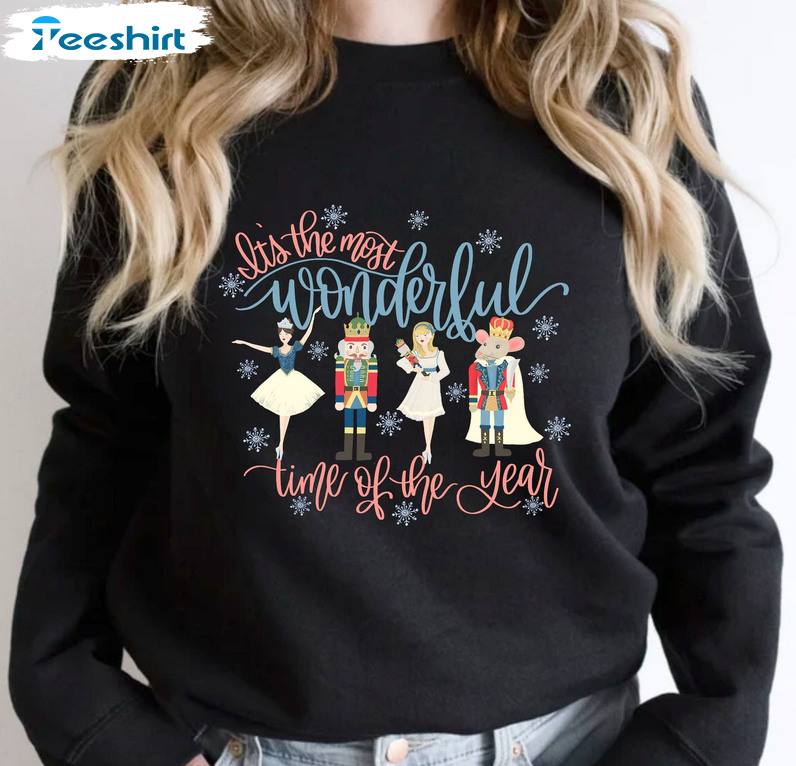 Wonderful Time Of The Year Shirt – Christmas Nutcracker Ballet Crewneck Short Sleeve