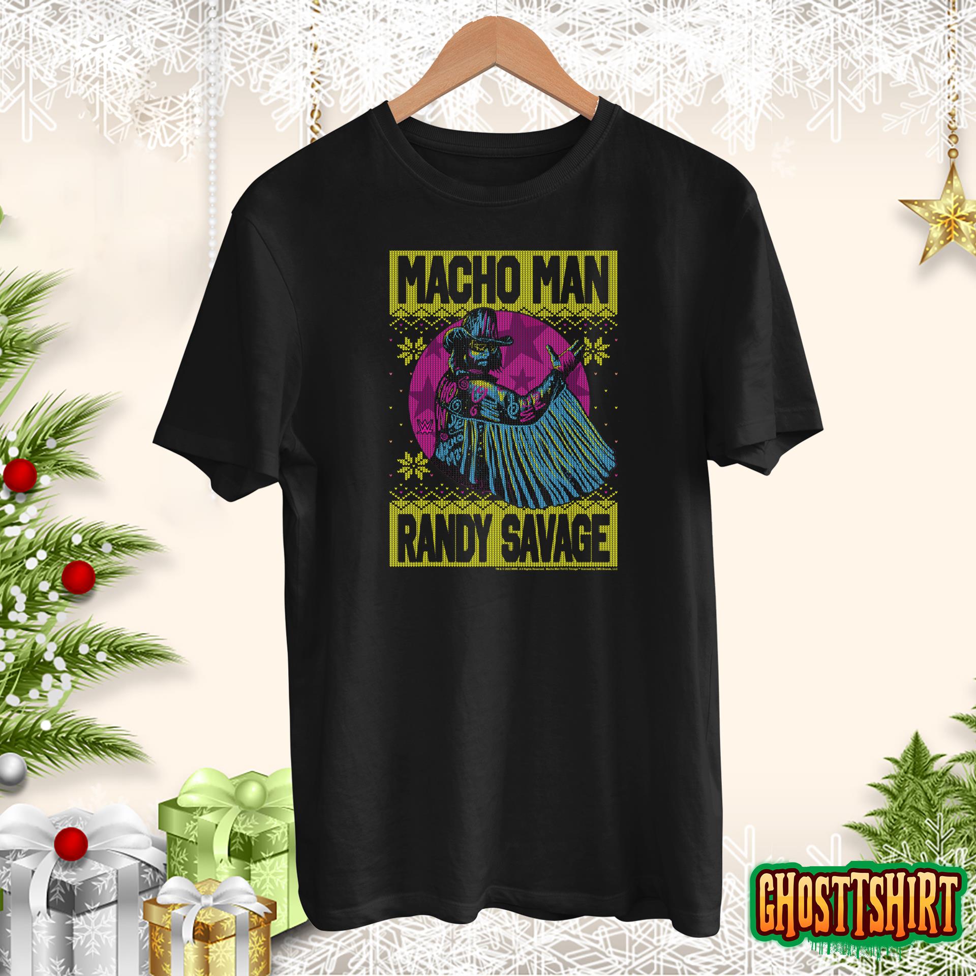 WWE Christmas Macho Man Randy Savage Sweater T-Shirt