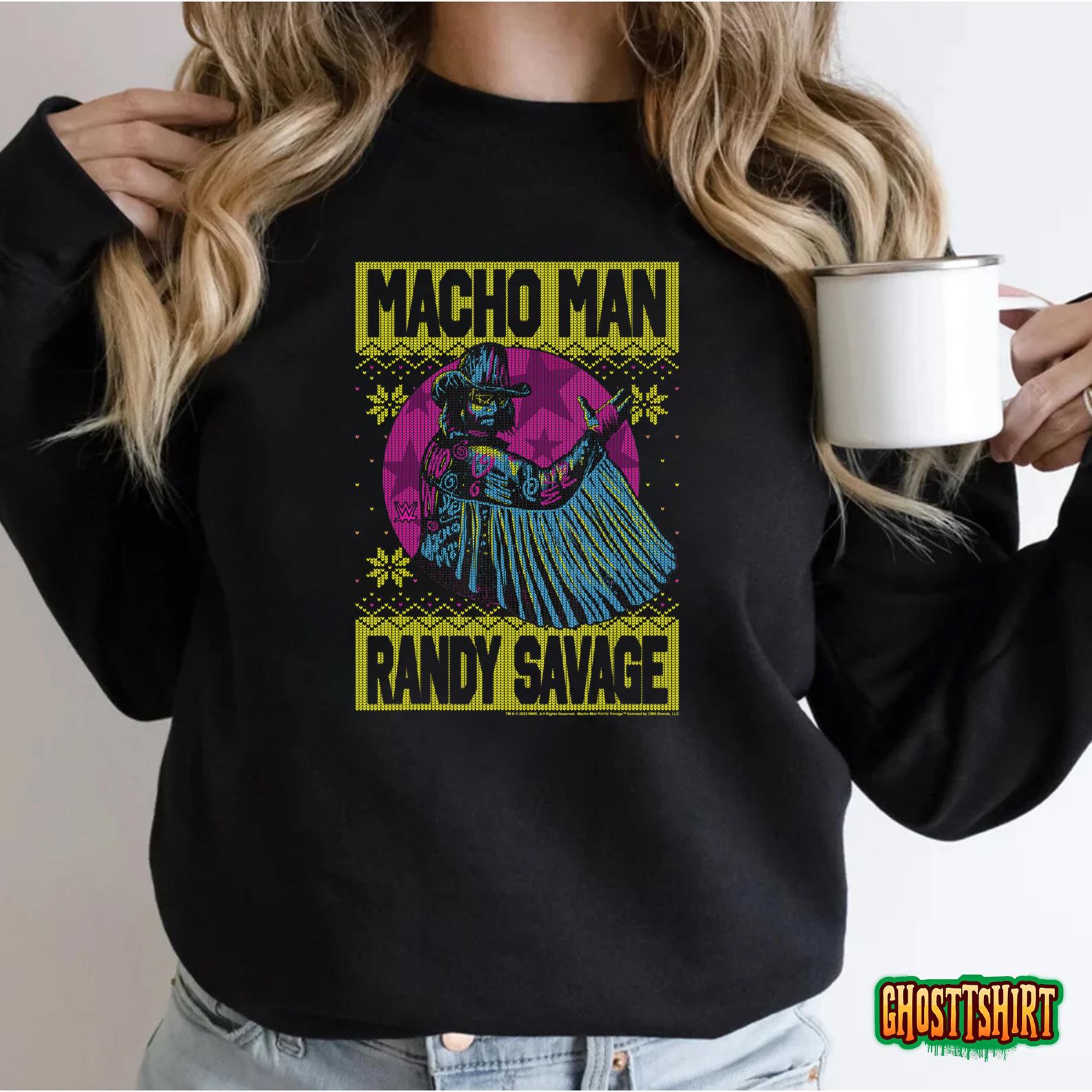 WWE Christmas Macho Man Randy Savage Sweater T-Shirt