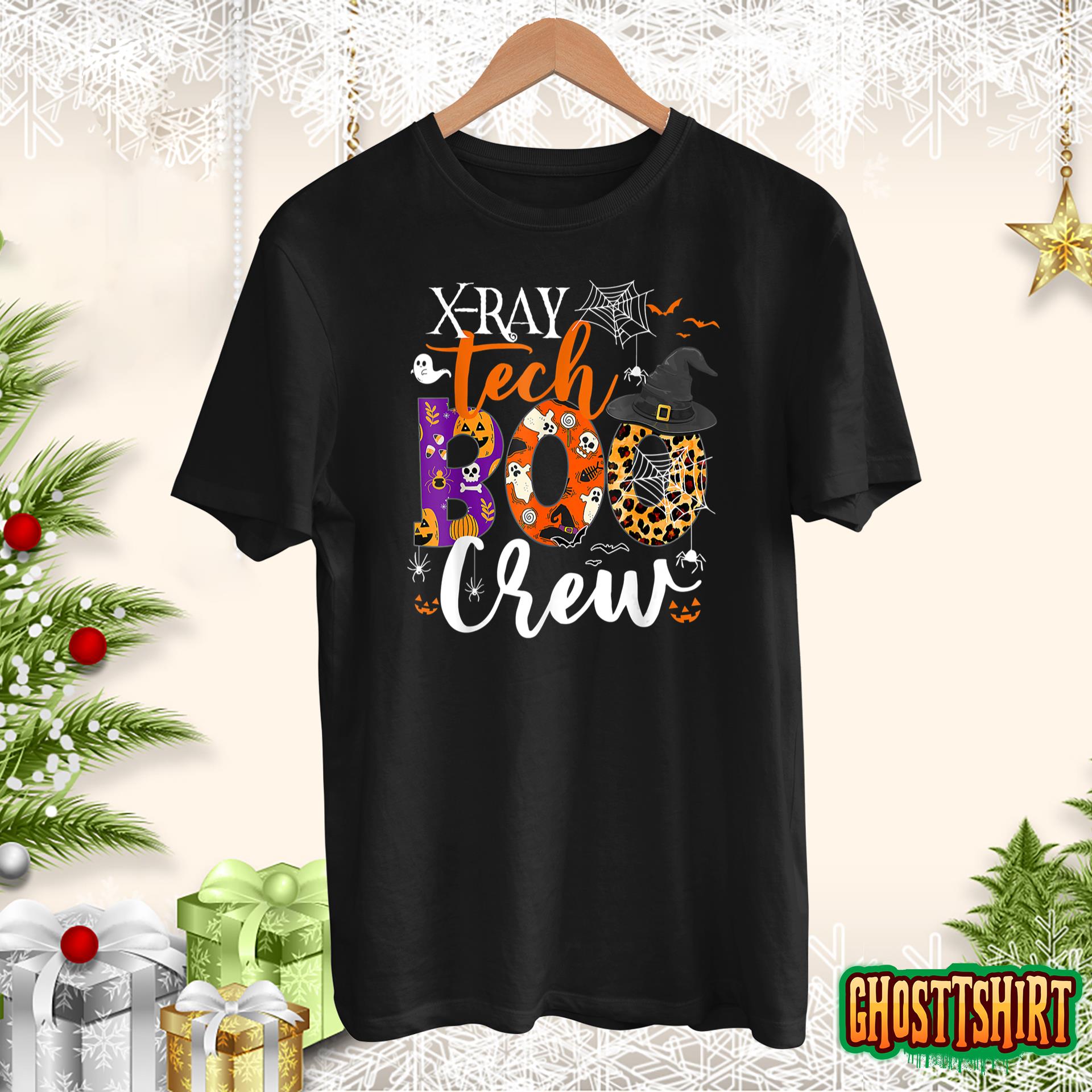 X Ray Tech Boo Crew X Ray Technician Halloween Funny Gifts T-Shirt