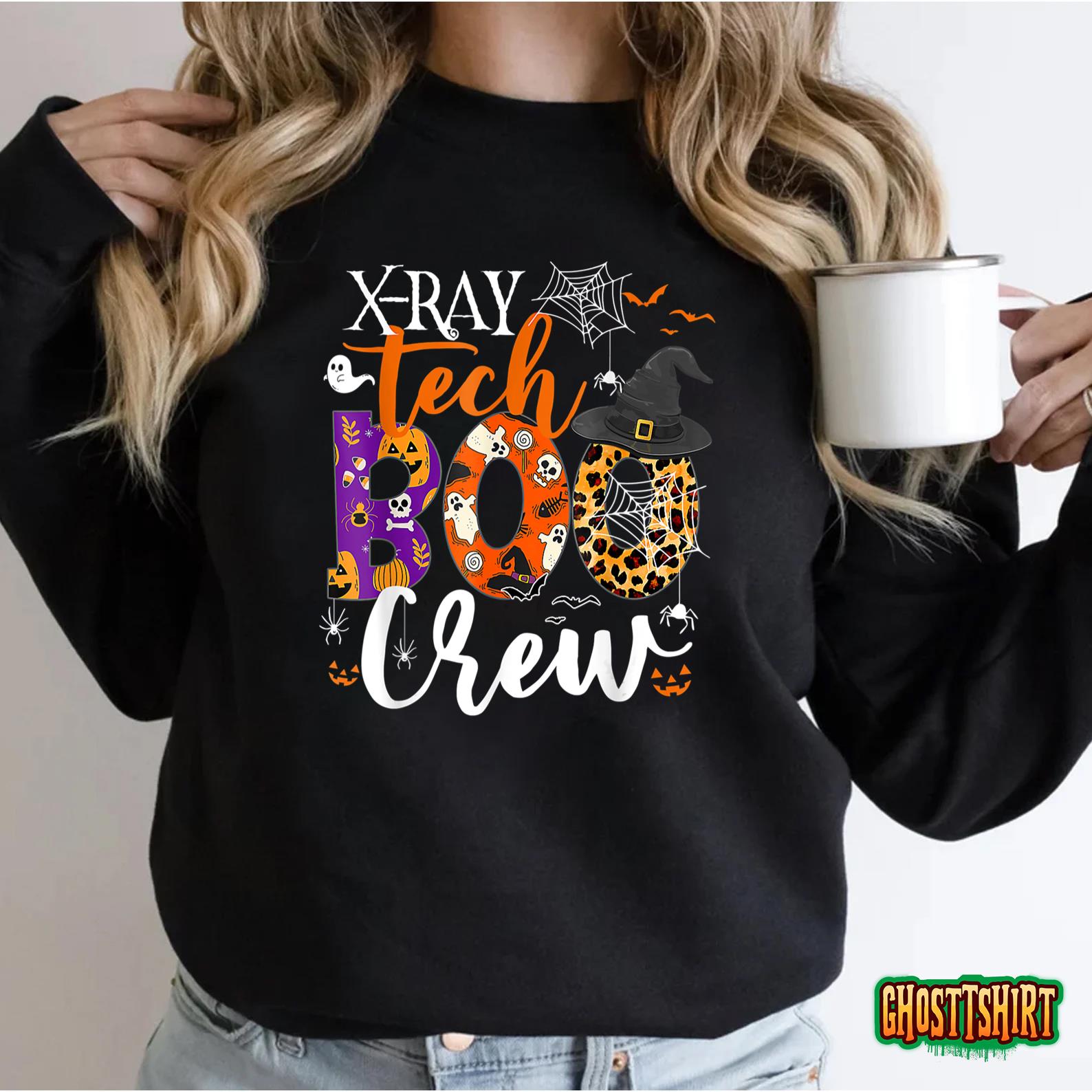 X Ray Tech Boo Crew X Ray Technician Halloween Funny Gifts T-Shirt