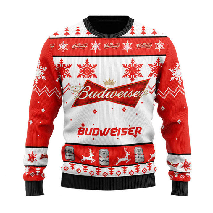 Xmas Budweiser Ugly Sweater – Best Christmas Gifts 2023