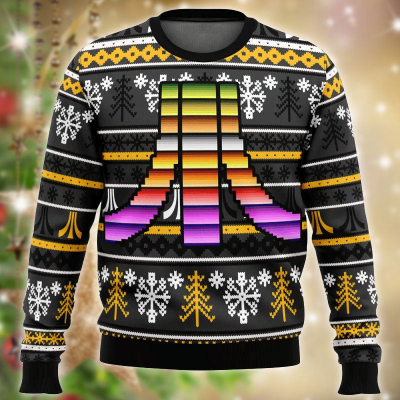 Xmas Rainbow Atari Ugly Sweater – Best Christmas Gifts 2023