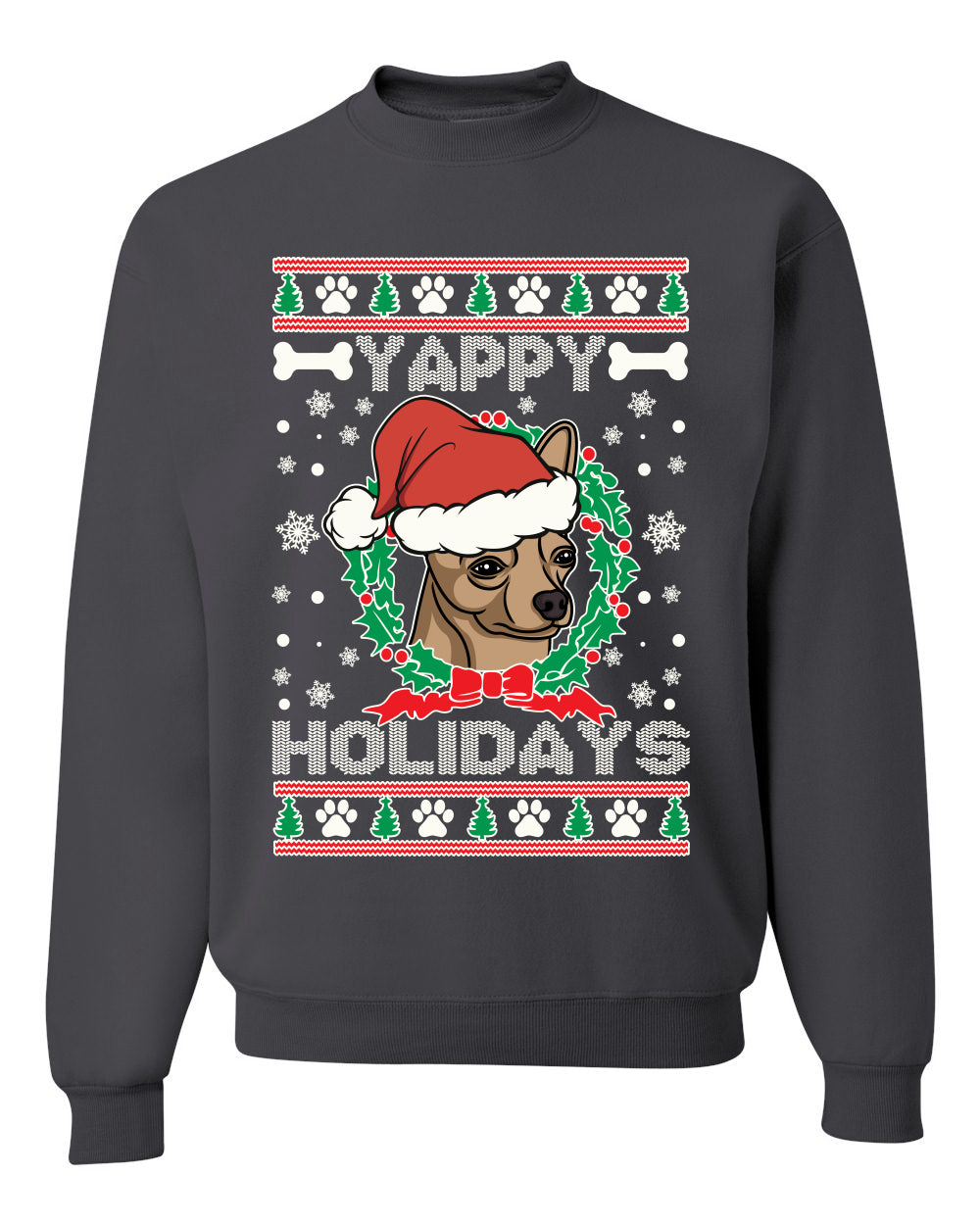 Yappy Holidays Merry Ugly Christmas Sweater- Best Christmas Gifts 2023