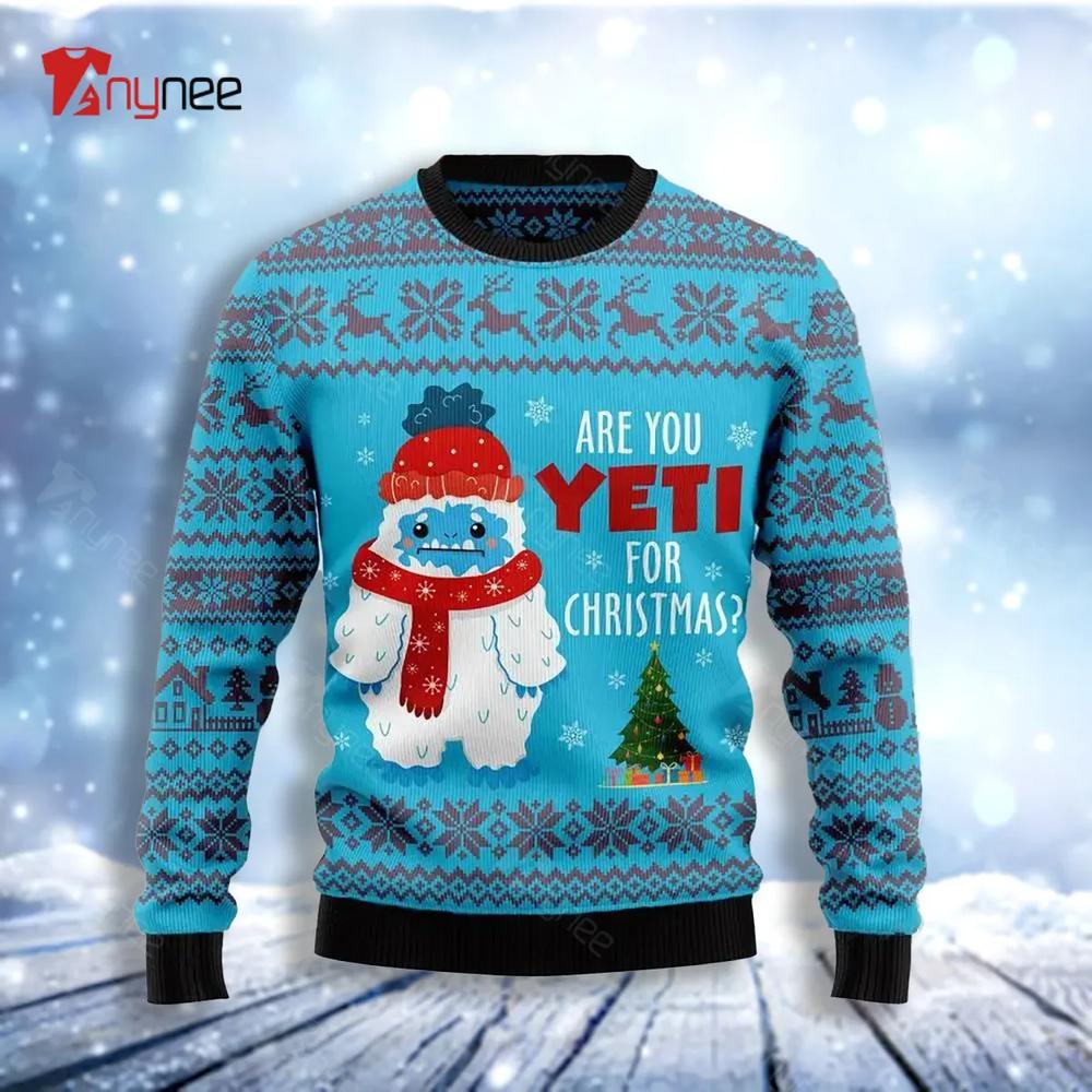 Yeti Christmas Ugly Christmas Sweater- Best Christmas Gifts 2023