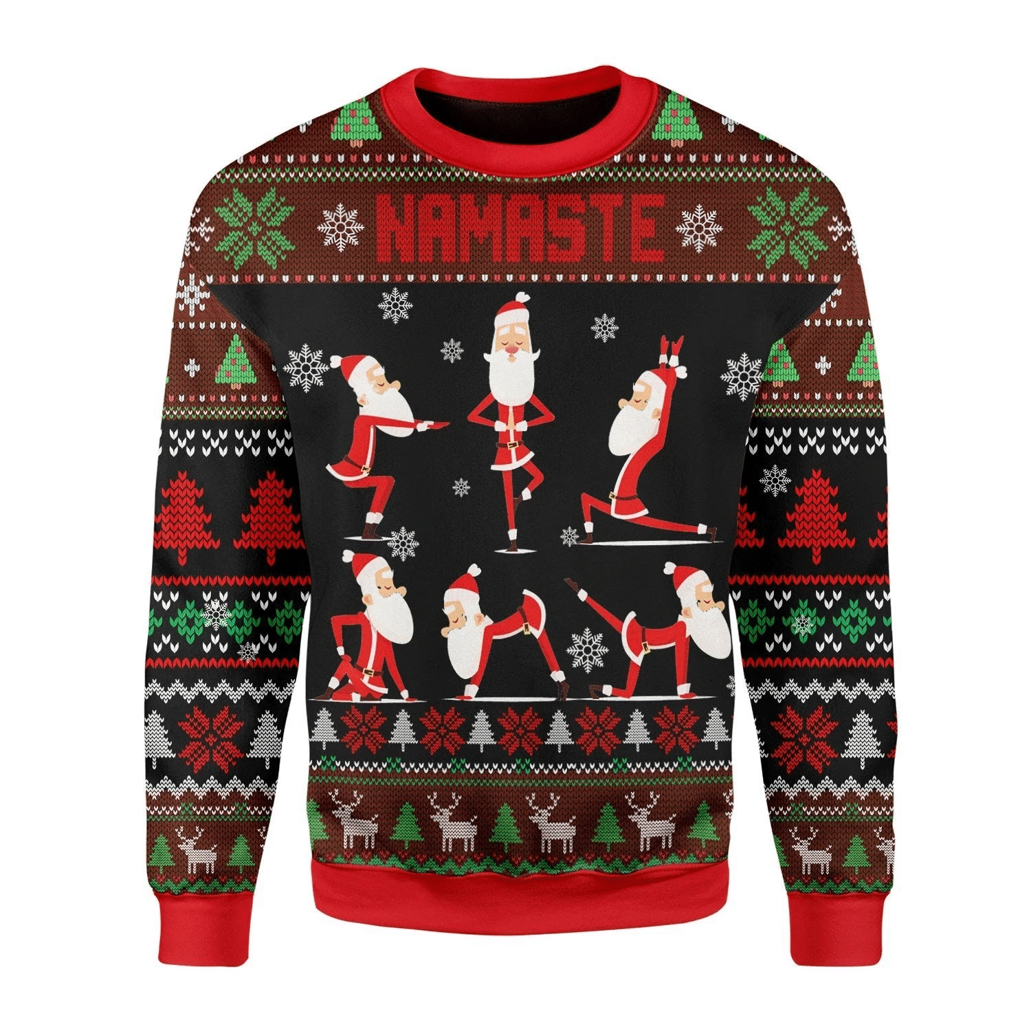 Yoga Ugly Christmas Sweater | For Men & Women | Adult | US3424- Best Christmas Gifts 2023