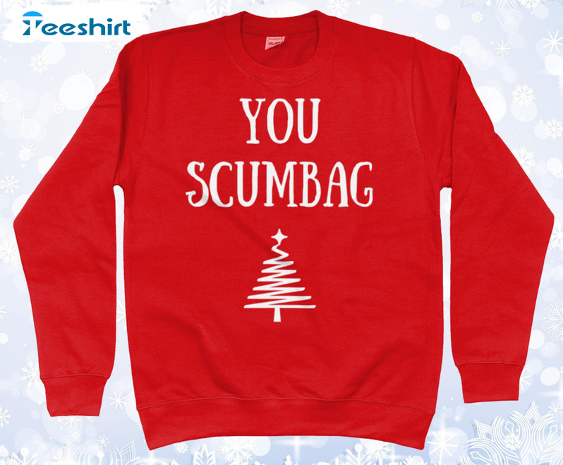 You MAGGOT SCUMBAG Couple Shirt, Funny Christmas Unisex Hoodie