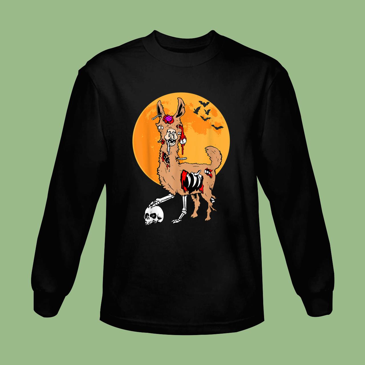 Zombie Llama Funny Halloween Costume T-Shirt