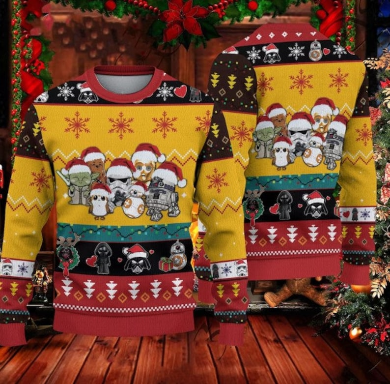 2023 Santa Star Wars Ugly Christmas Sweater