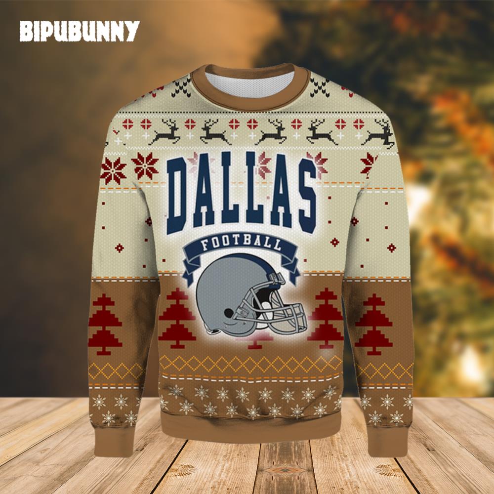 90s Style Dallas Football Ugly Christmas Sweater- Best Christmas Gifts 2023