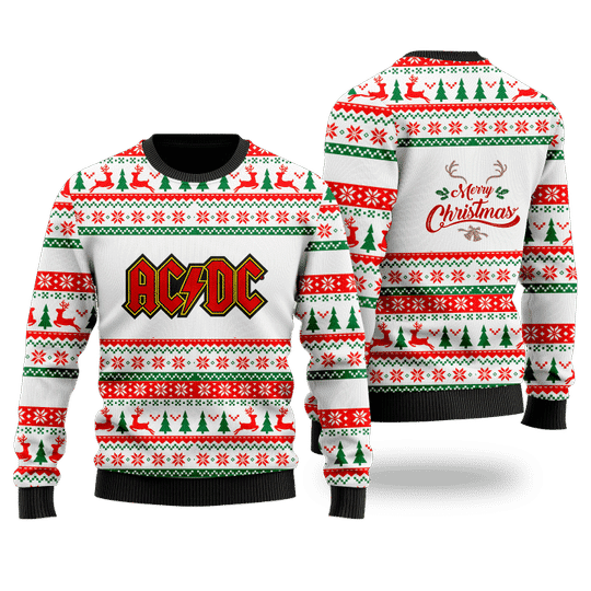 ACDC 48th anniversary 1973-2021 Unisex Christmas Ugly Sweater- Best Christmas Gifts 2023