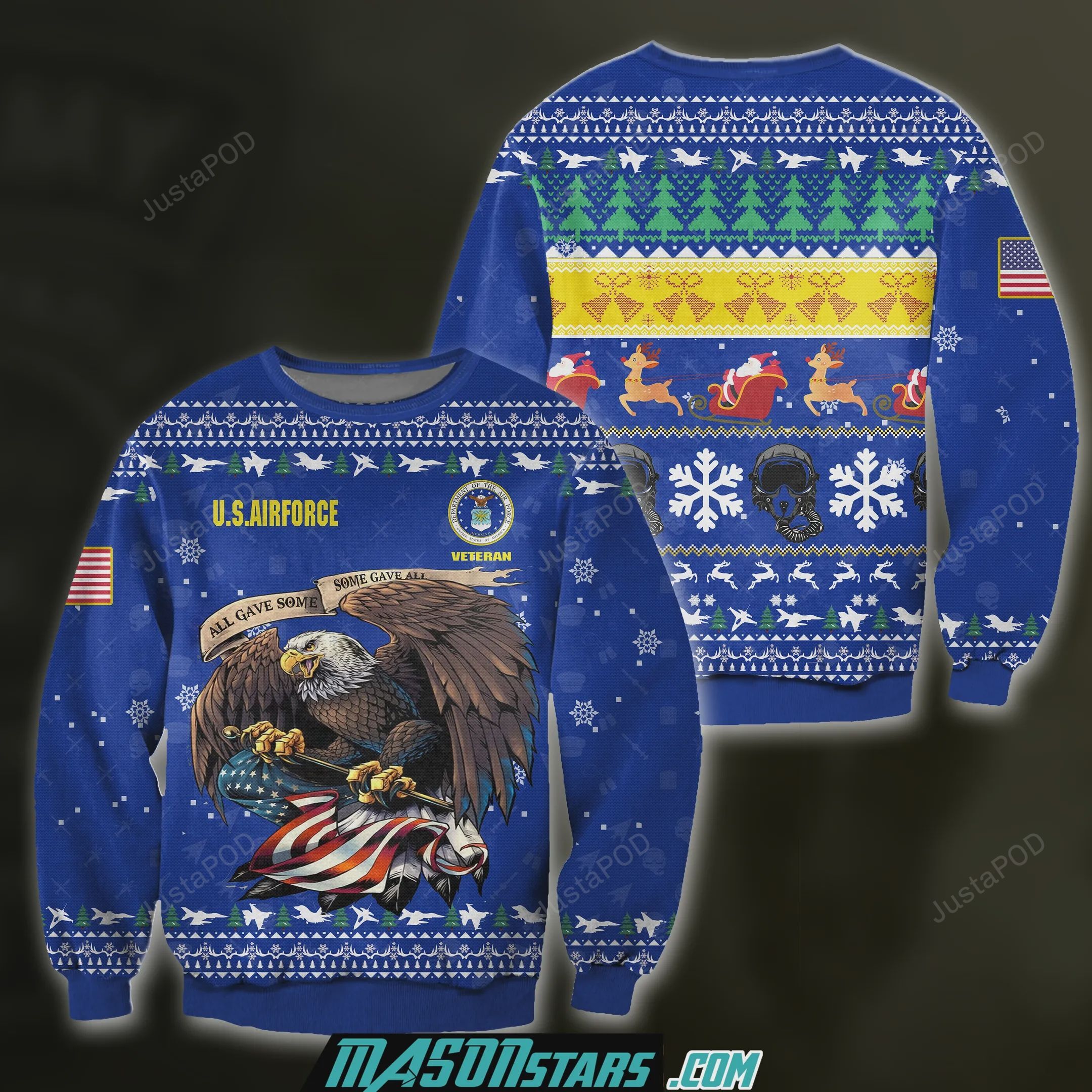 Air Force Veteran Classic Christmas Ugly Sweater- Best Christmas Gifts 2023