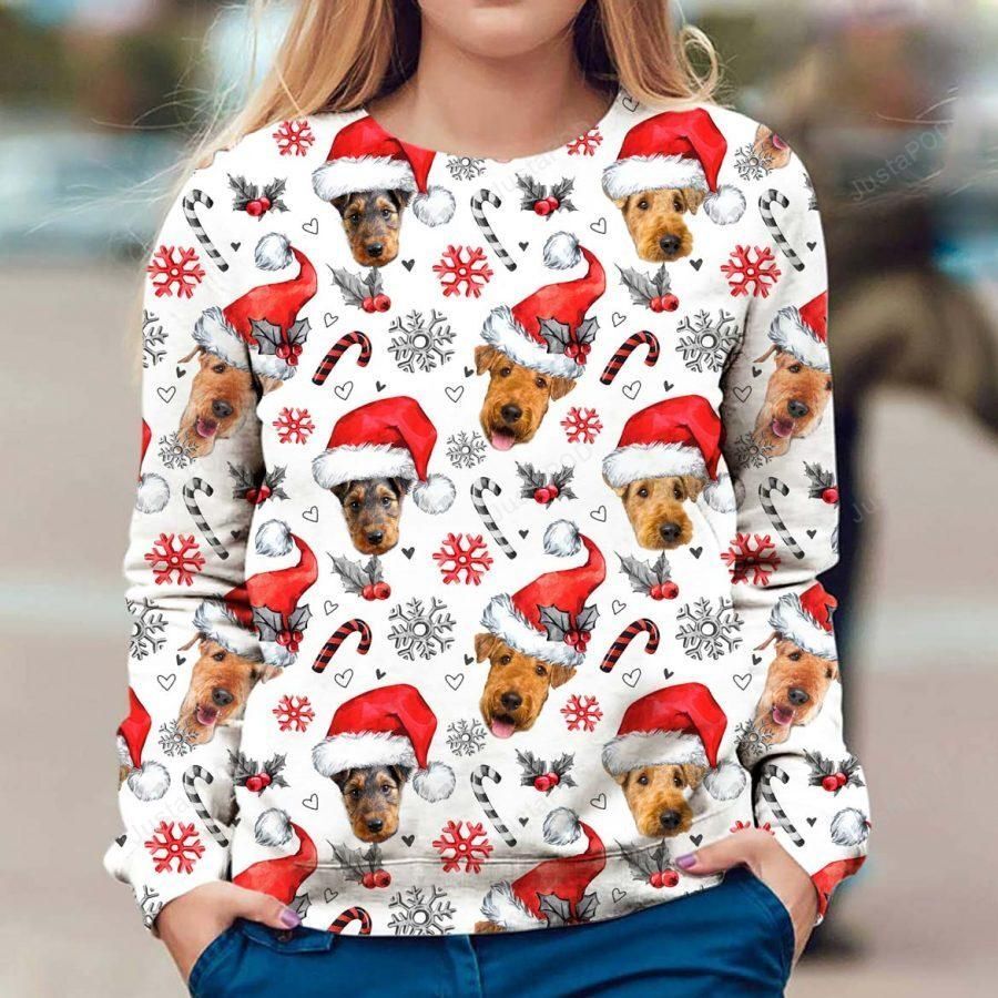 Airedale Terrier Xmas Christmas Ugly Sweater- Best Christmas Gifts 2023