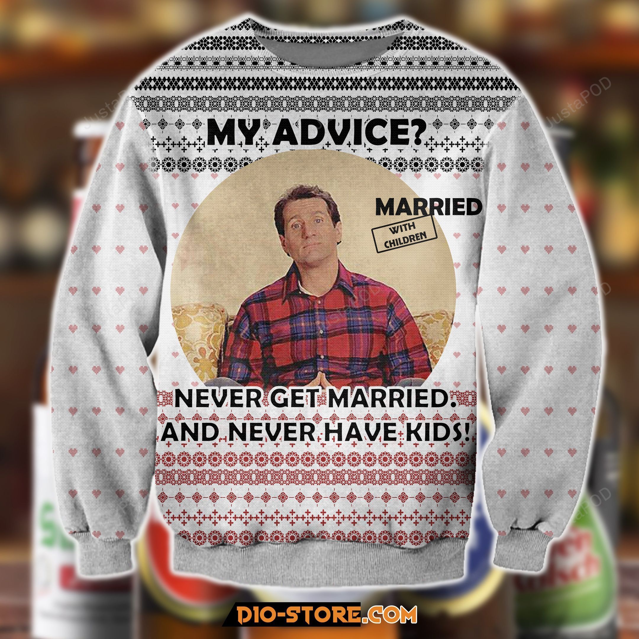 Al Bundy Married With Children Christmas Ugly Sweater- Best Christmas Gifts 2023