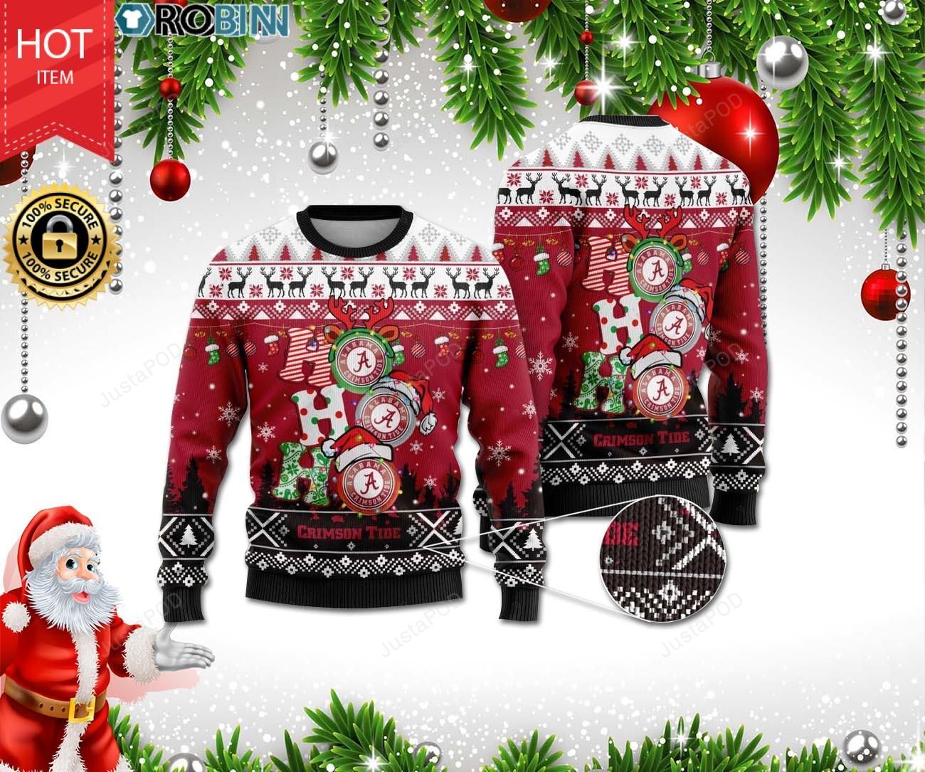 Alabama Crimson Christmas Ugly Sweater- Best Christmas Gifts 2023