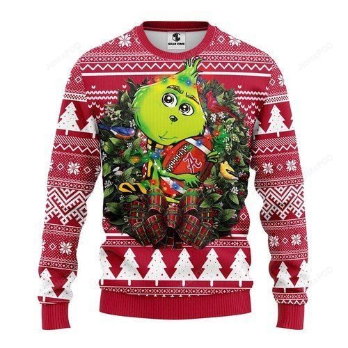 Alabama Crimson Tide Grinch Christmas Ugly Sweater- Best Christmas Gifts 2023