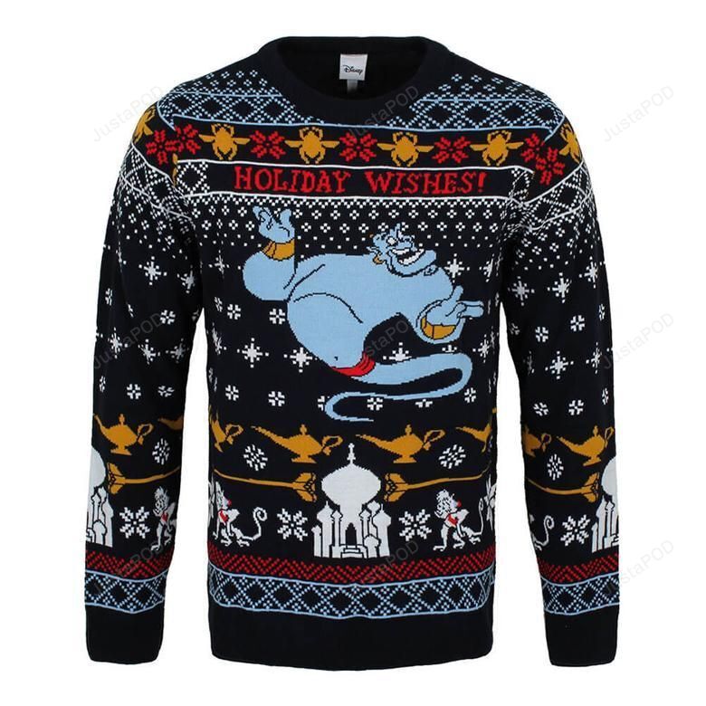 Aladdin Genie Christmas Ugly Sweater- Best Christmas Gifts 2023