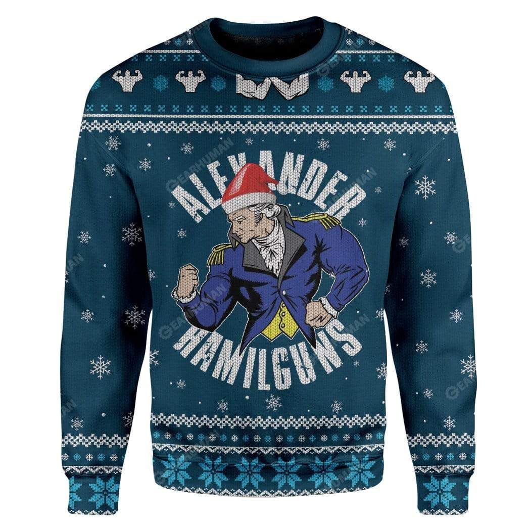 Alexander Hamilguns Christmas Ugly Sweater- Best Christmas Gifts 2023