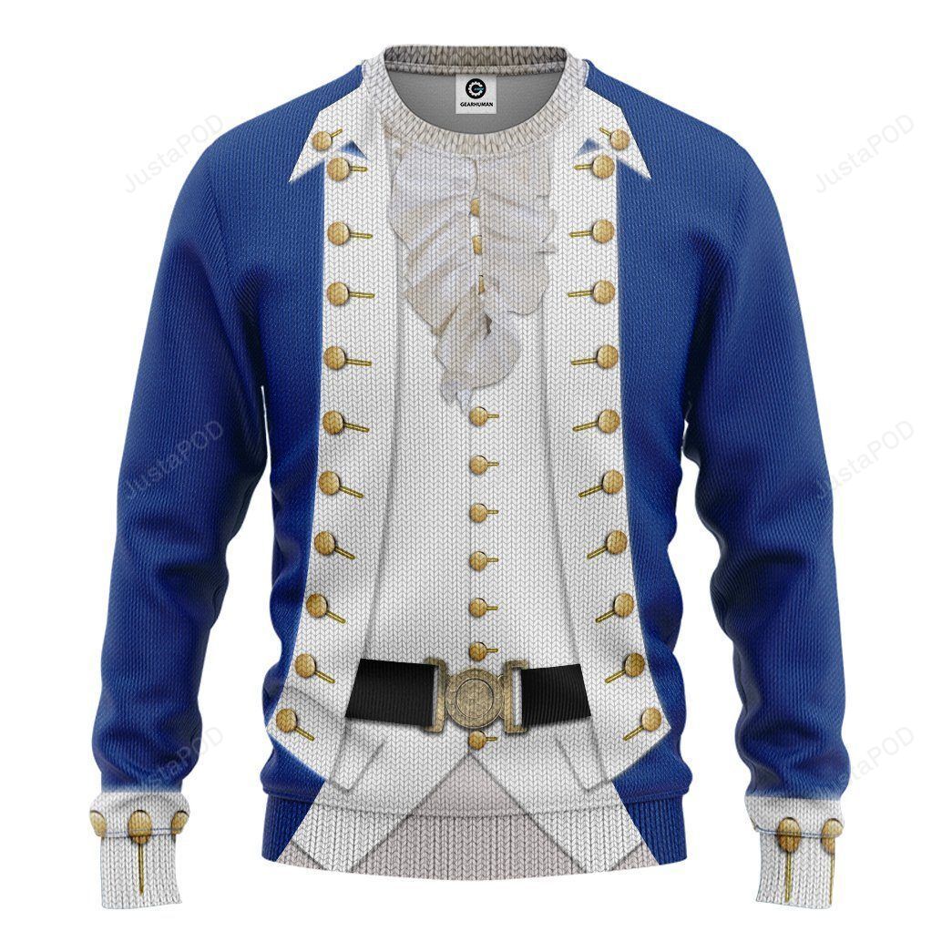 Alexander Hamilton Uniform Christmas Ugly Sweater- Best Christmas Gifts 2023