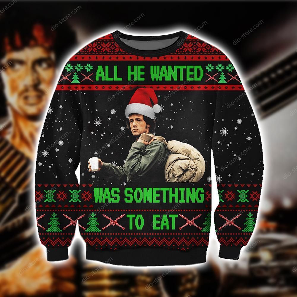 All He Wanted Was Something To Eat Christmas Ugly Sweater- Best Christmas Gifts 2023